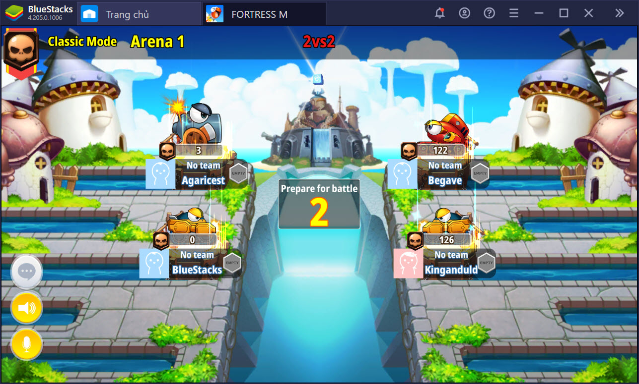 Trở lại tuổi thơ “Gunbound/Gunny” với FortressM trên BlueStacks