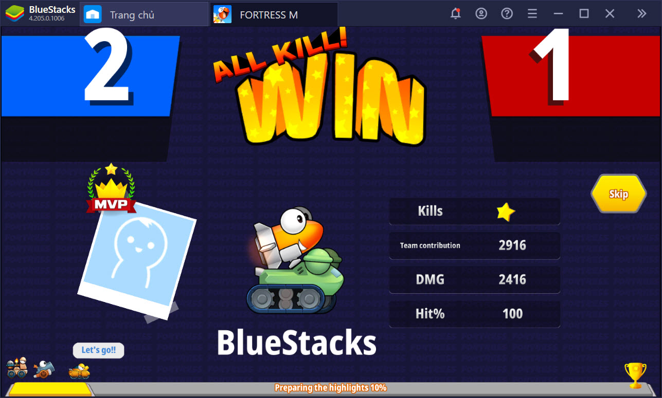 Trở lại tuổi thơ “Gunbound/Gunny” với FortressM trên BlueStacks