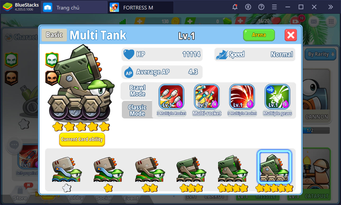 Trải nghiệm 9 loại Tank trong FortressM, đâu là lựa chọn cày Rank?