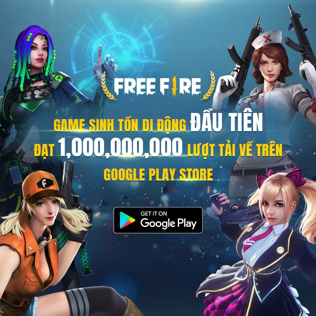 Garena Free Fire chính thức cán mốc 1 tỉ lượt tải trên Google Play Store