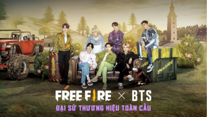 Nhóm nhạc BTS trở thành đại sứ thương hiệu toàn cầu của Free Fire