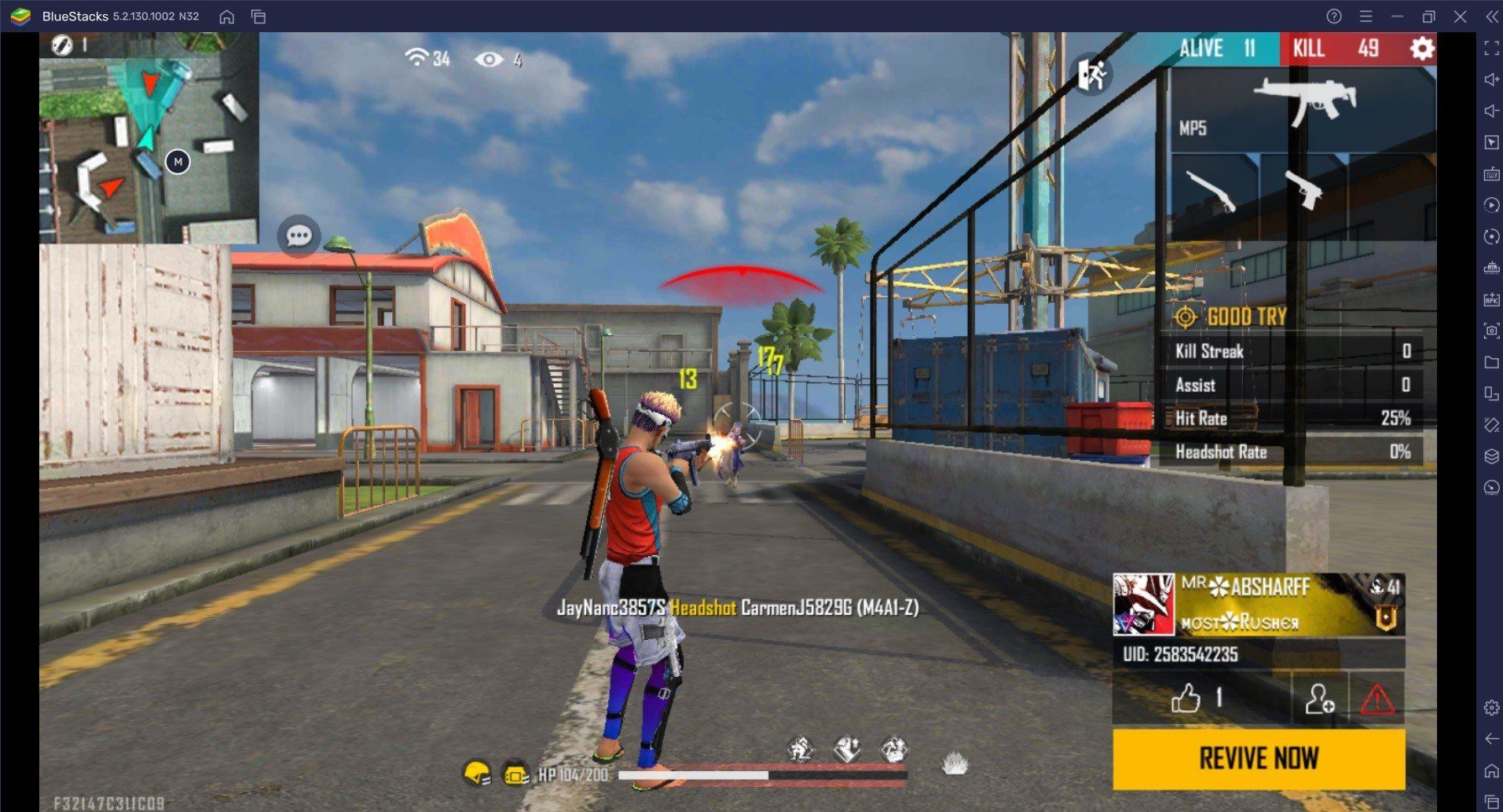 Chơi Free Fire trên PC: Dùng súng nào dễ “headshot” nhất?