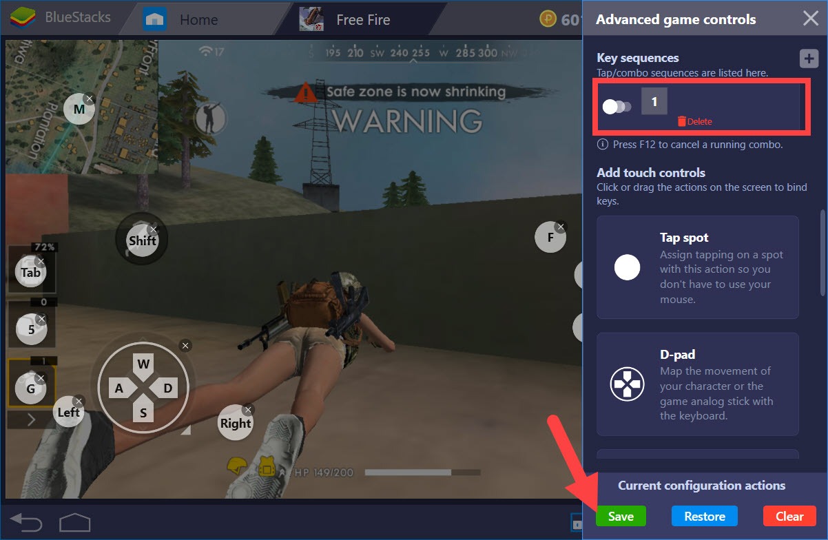 Chơi Free Fire - Battlegrounds linh hoạt hơn với Combo Key của BlueStacks