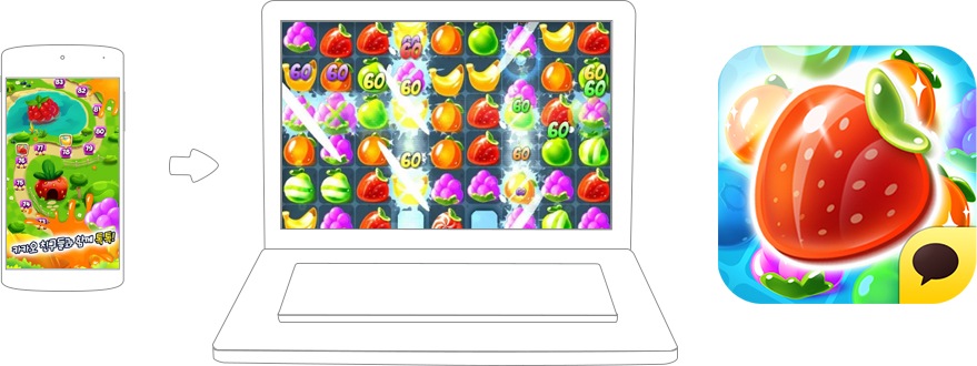 즐겨보세요 Fruit Mania for Kakao on PC 22