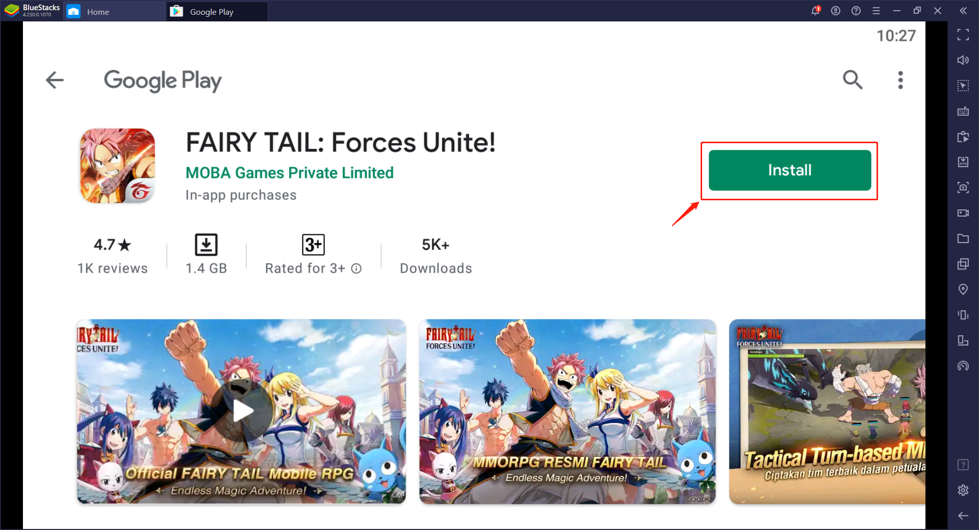 FAIRY TAIL: Forces Unite! - Mainkan Game Anime Mobile Ini di BlueStacks