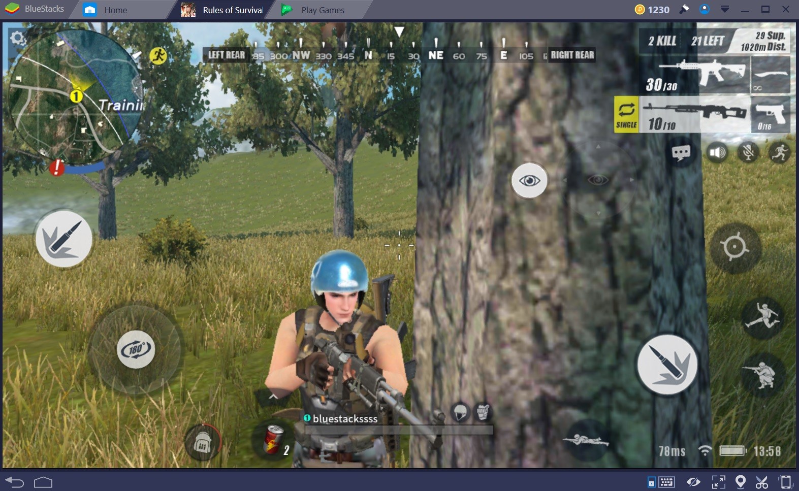 Top Tips For Improving Your Aim When Playing Rules Of Survival - for those that already play on bluestacks here s a good tip for you play in full screen mode if you play in windowed mode you ll be at a disadvantage