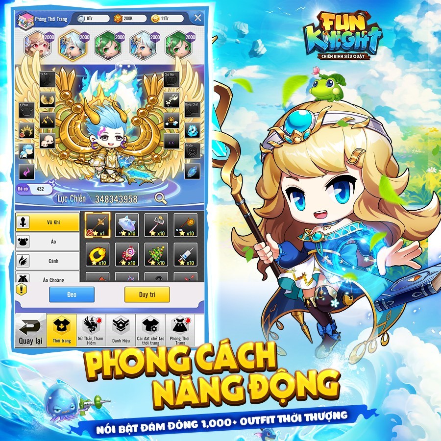 Fun Knight: Chiến Binh Siêu Quậy là game nhập vai rảnh tay mới từ Funtap