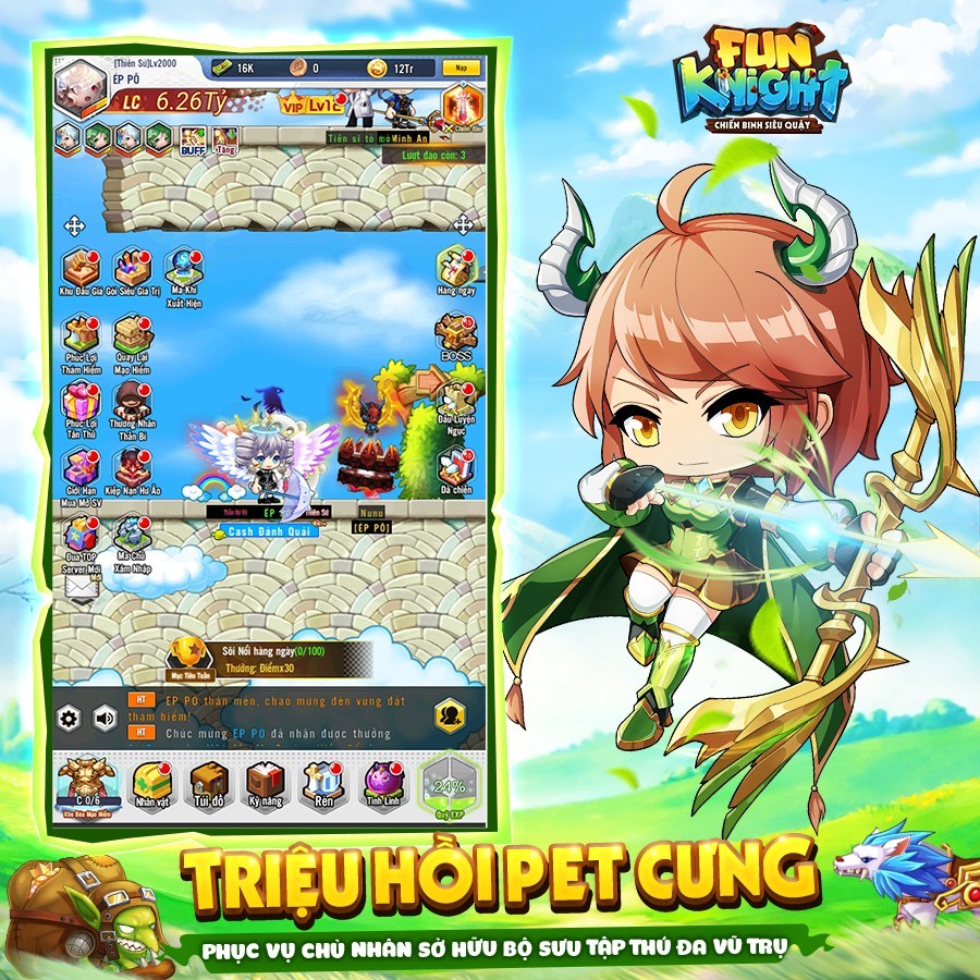 Fun Knight: Chiến Binh Siêu Quậy là game nhập vai rảnh tay mới từ Funtap