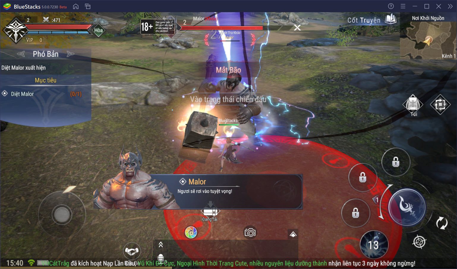 Thưởng thức game “bom tấn” Forsaken World: Thần Ma Đại Lục trên PC cùng BlueStacks