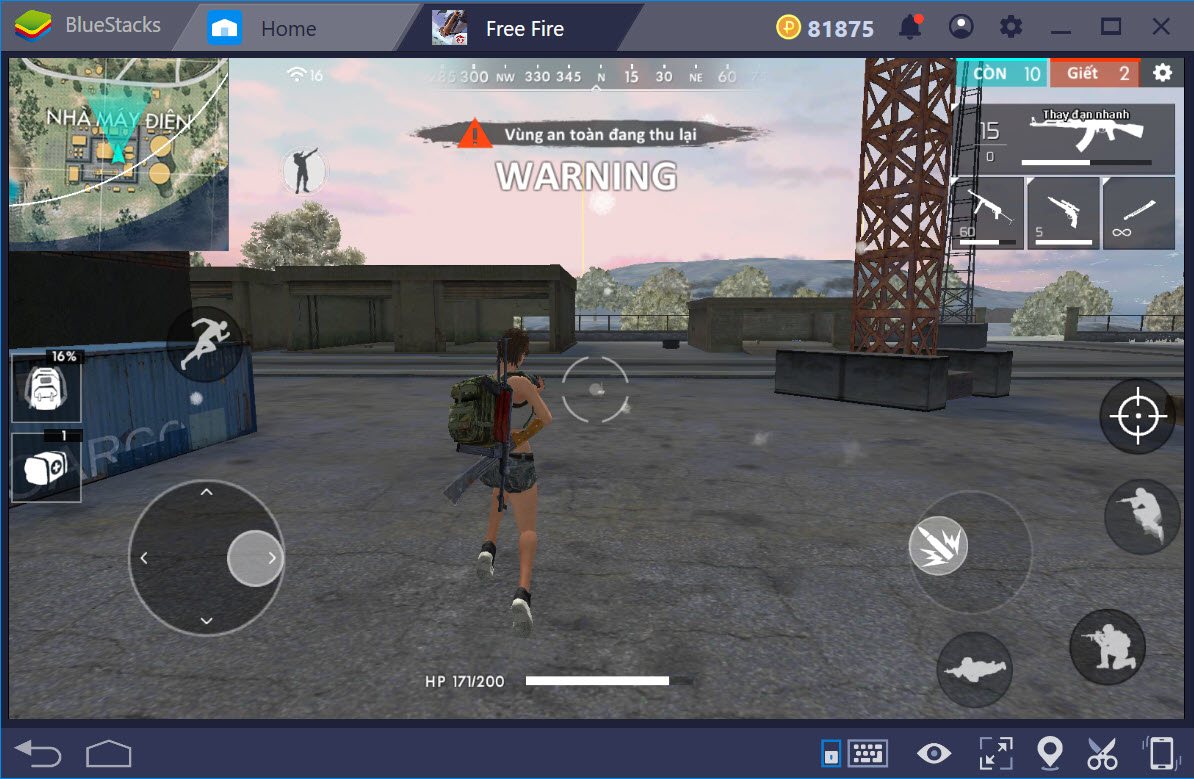 Garena Free Fire: Thiết lập gán phím, tạo combo khi chơi với BlueStacks