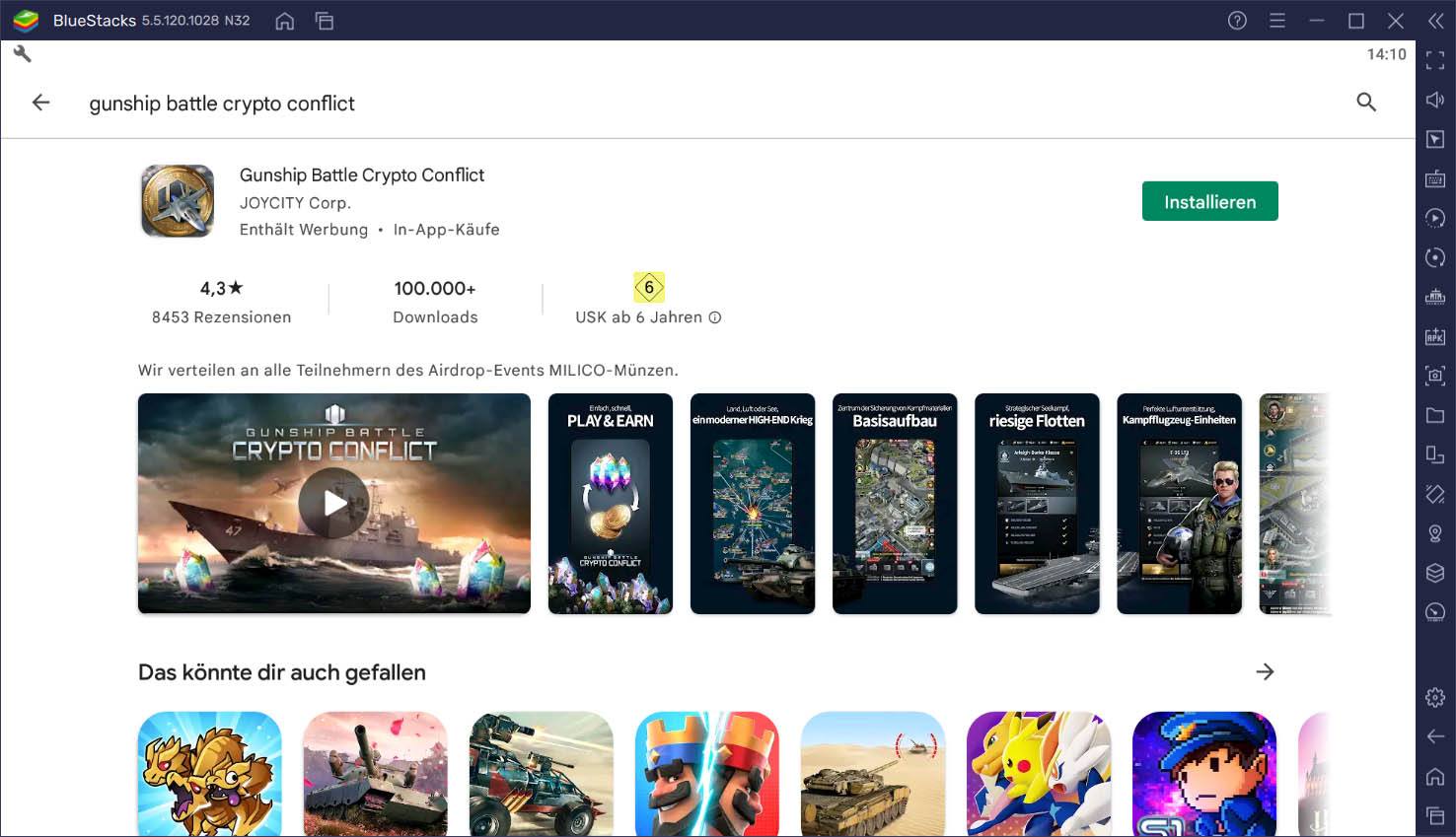 So spielst du Gunship Battle Crypto Conflict auf dem PC mit BlueStacks