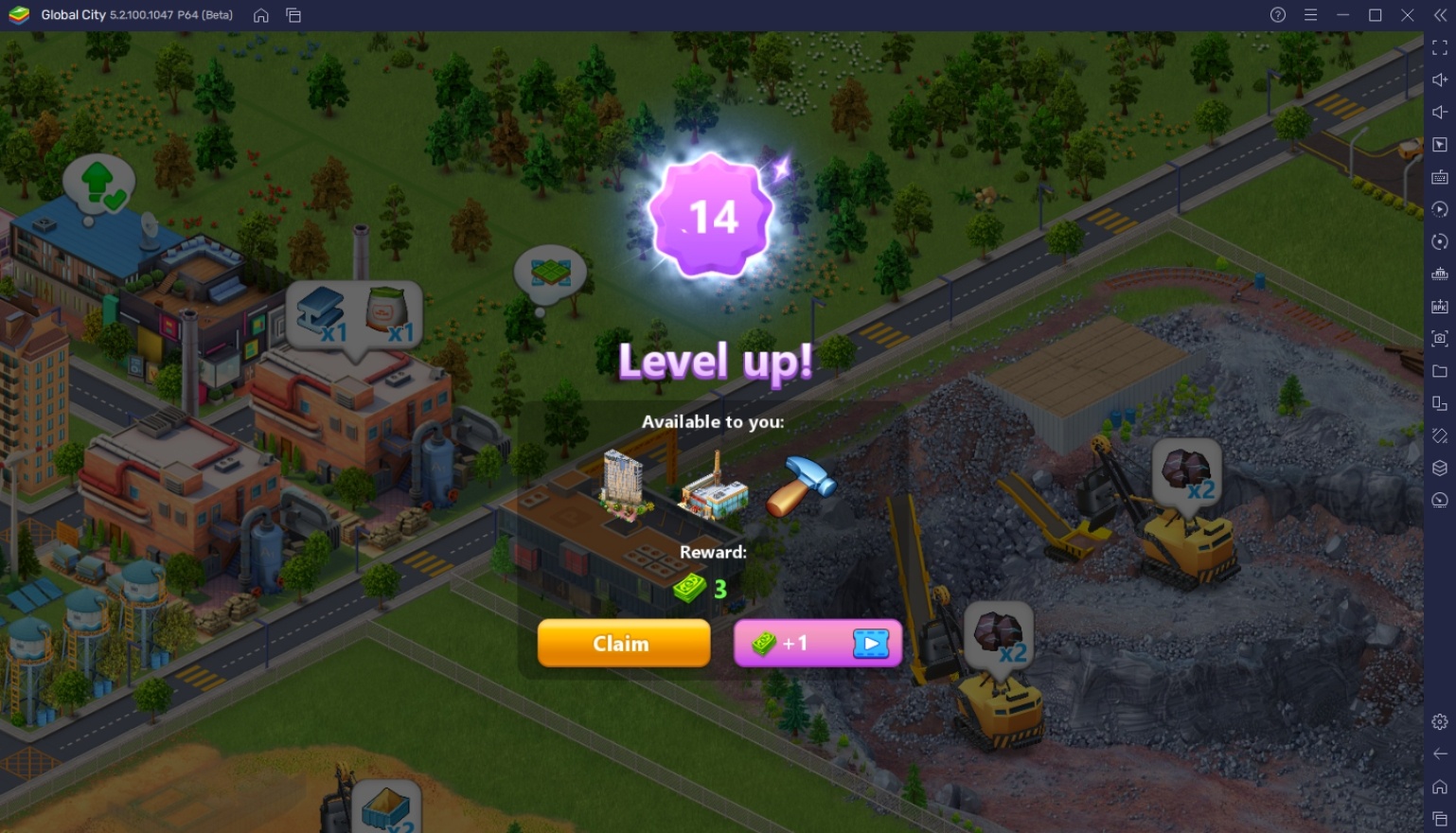 Como jogar Global City: Build and Harvest no PC com BlueStacks