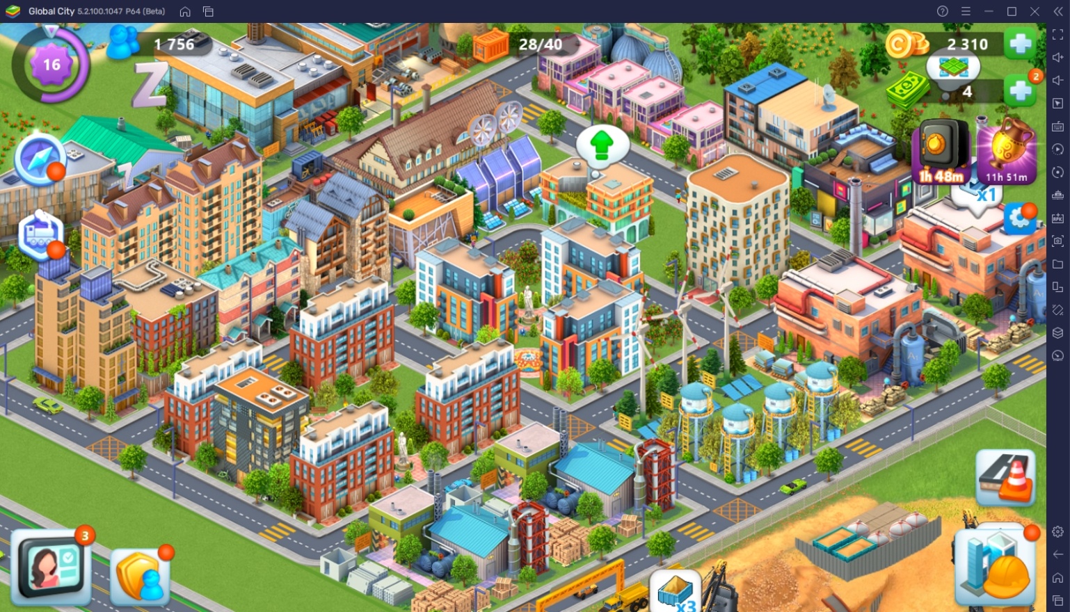 Como jogar Global City: Build and Harvest no PC com BlueStacks