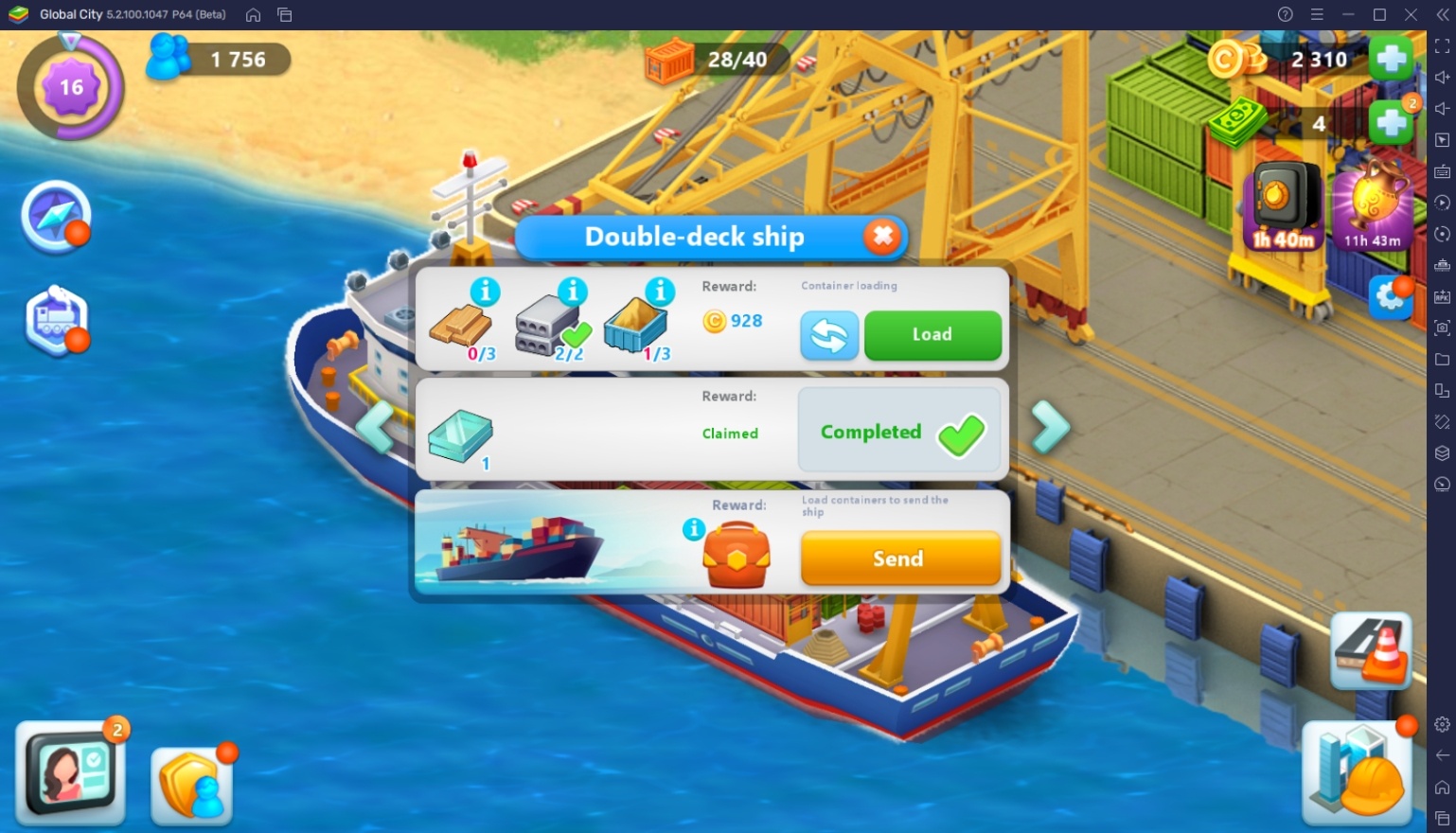 Fastest Way to Earn coins in Global City: Build and Harvest