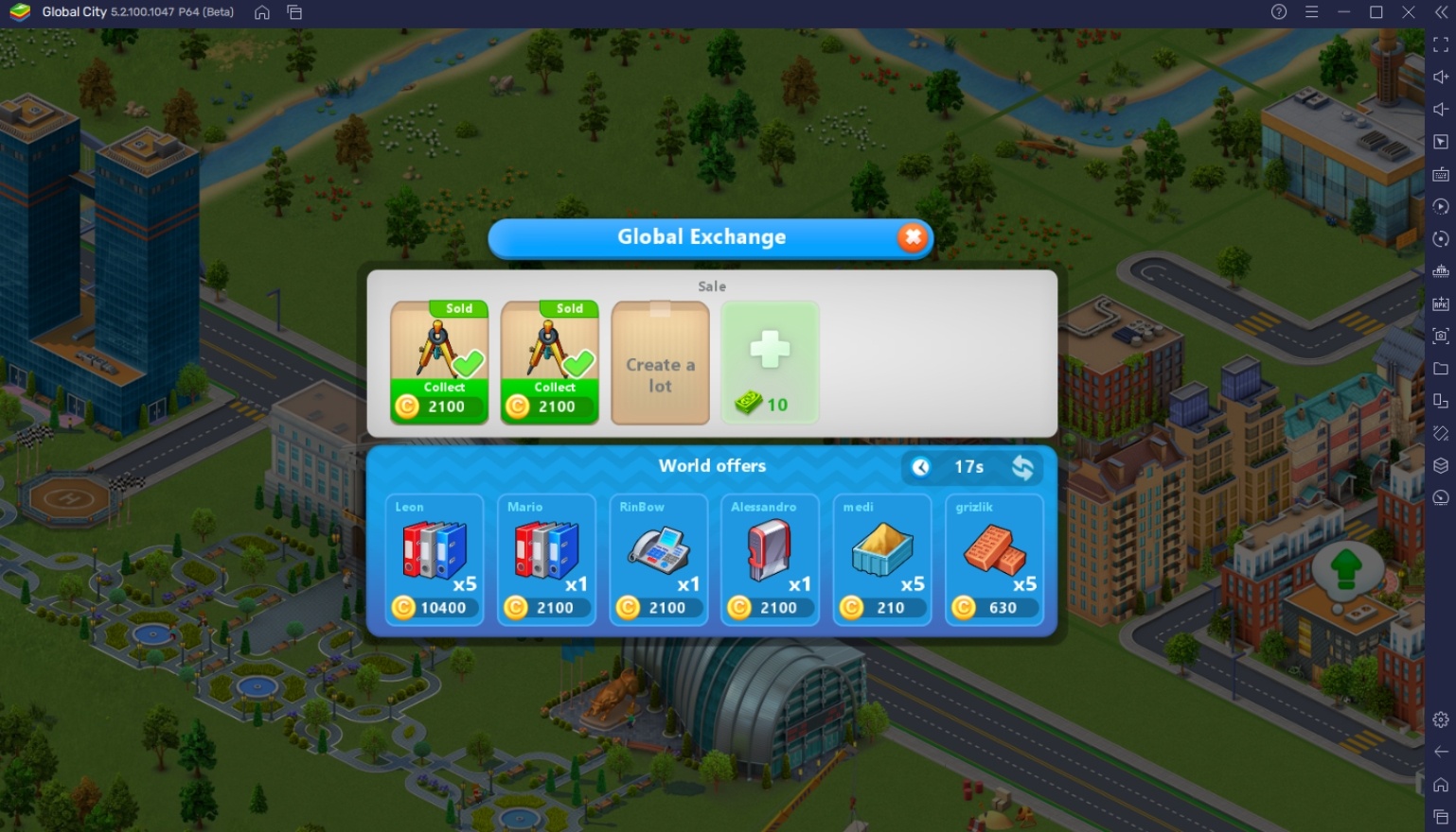 Fastest Way to Earn coins in Global City: Build and Harvest