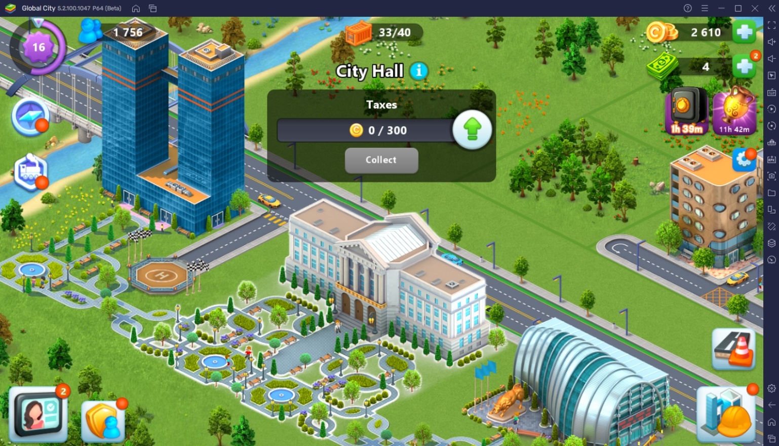 Fastest Way to Earn coins in Global City: Build and Harvest