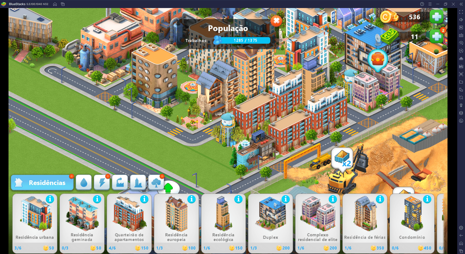 Como jogar Global City: Build and Harvest no PC com BlueStacks