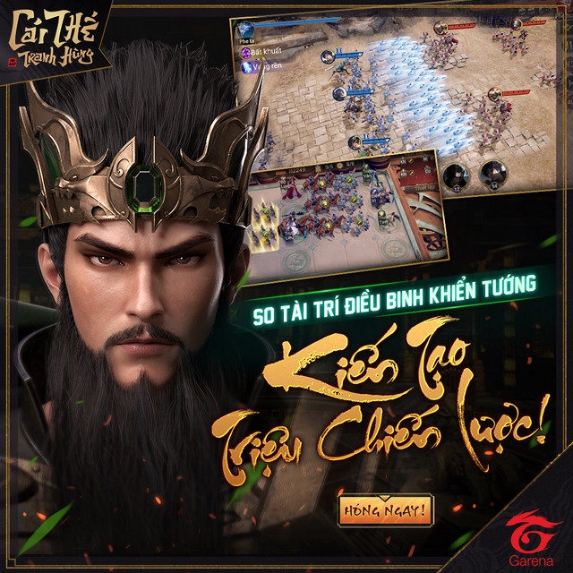 Giftcode Garena Cái Thế Tranh Hùng tặng game thủ nhân dịp game ra mắt