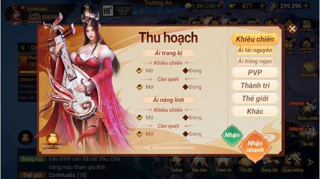 Garena Cái Thế Tranh Hùng: Hướng dẫn tính năng mới Quản Gia Thu Hoạch