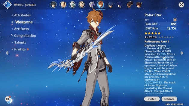 Tier List Senjata Genshin Impact 2025 Pilihan Terbaik untuk Setiap Karakter
