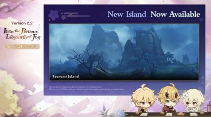 لعبة Genshin Impact: تفاصيل حول جزيرة Tsurumi الجديدة