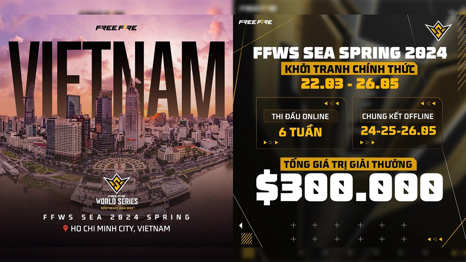 Chung Kết Free Fire World Series SEA 2024 Spring sẽ được tổ chức tại Việt Nam