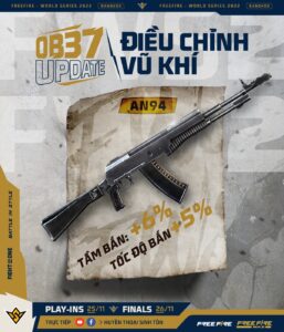 Free Fire OB37:  Những chỉnh sửa súng đáng chú ý mà game thủ cần biết