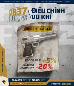 Free Fire OB37:  Những chỉnh sửa súng đáng chú ý mà game thủ cần biết