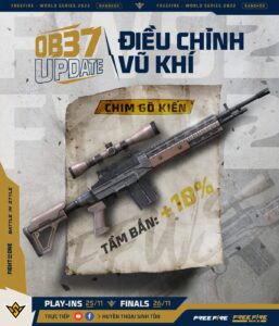 Free Fire OB37:  Những chỉnh sửa súng đáng chú ý mà game thủ cần biết