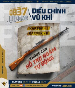 Free Fire OB37:  Những chỉnh sửa súng đáng chú ý mà game thủ cần biết