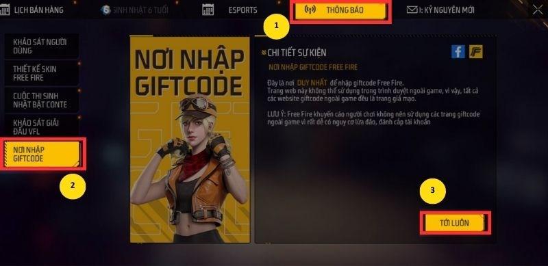 Free Fire: Cập nhật bộ giftcode mới cuối tháng 11/2023