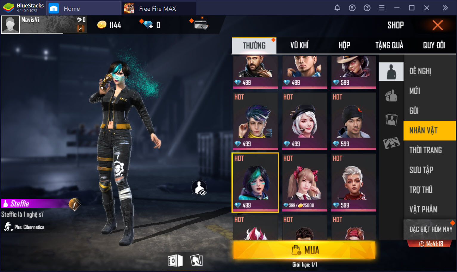 Garena Free Fire Max: Tìm hiểu hệ thống nhân vật