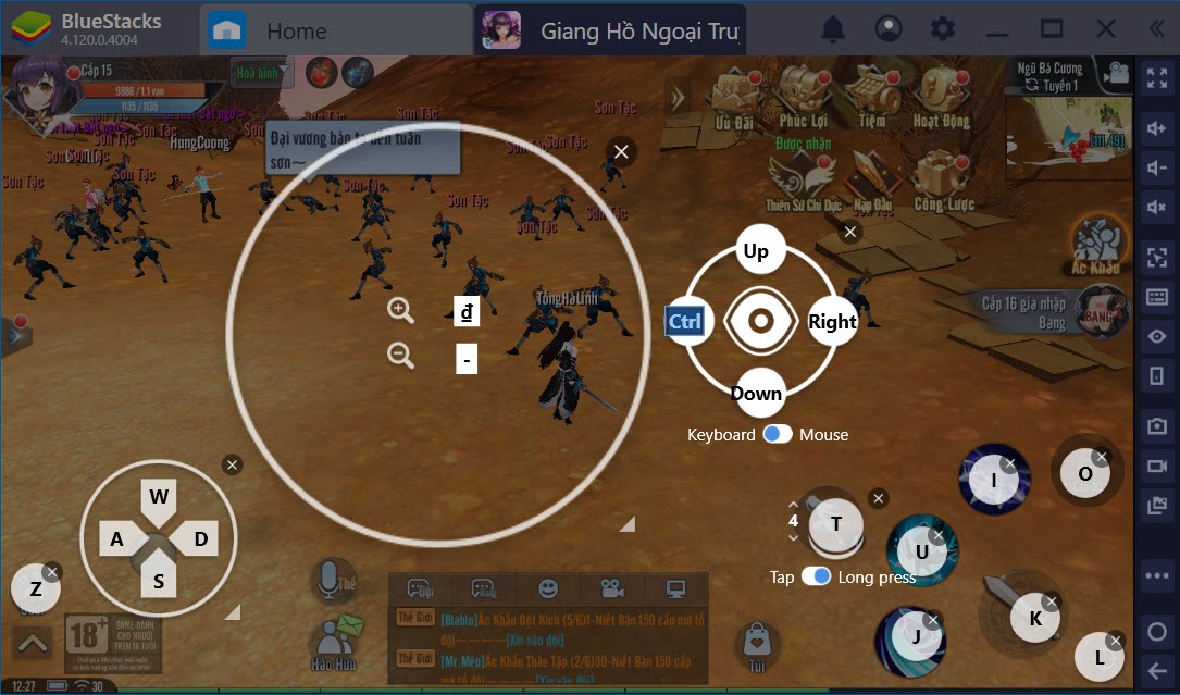 Cách thiết lập Game Controls tối ưu cho Giang Hồ Ngoại Truyện