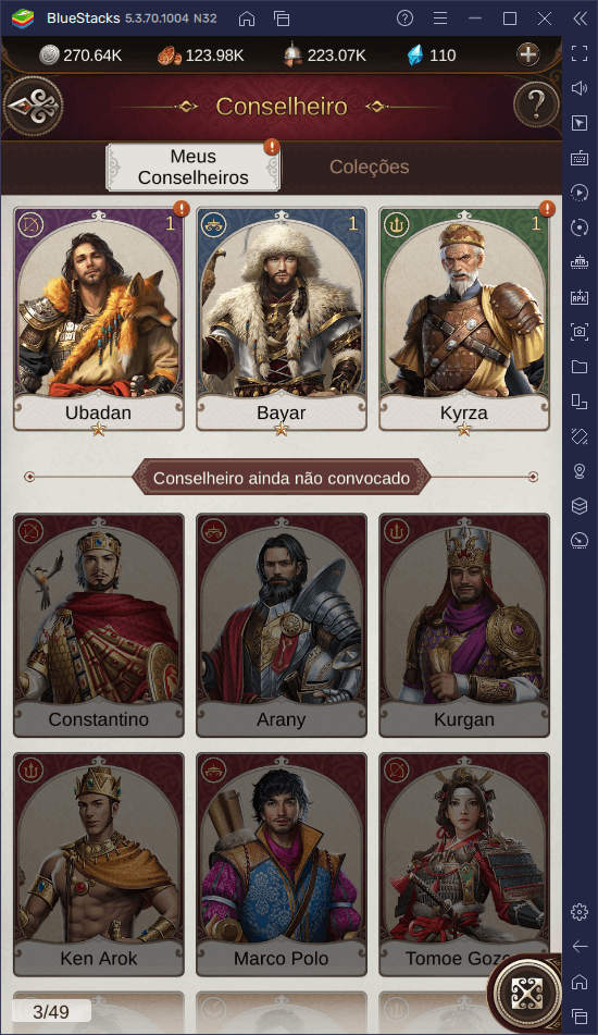 Game of Khans - Guia de Conselheiros, Consortes e Herdeiros