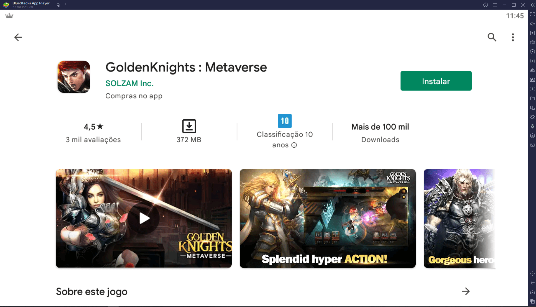 Como jogar GoldenKnights: Metaverse no PC com BlueStacks