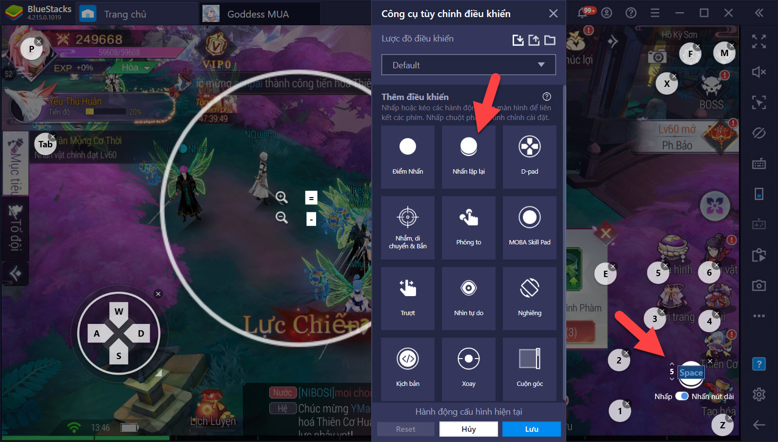 Goddess MUA: Tinh chỉnh Game Controls gia tăng trải nghiệm trên PC