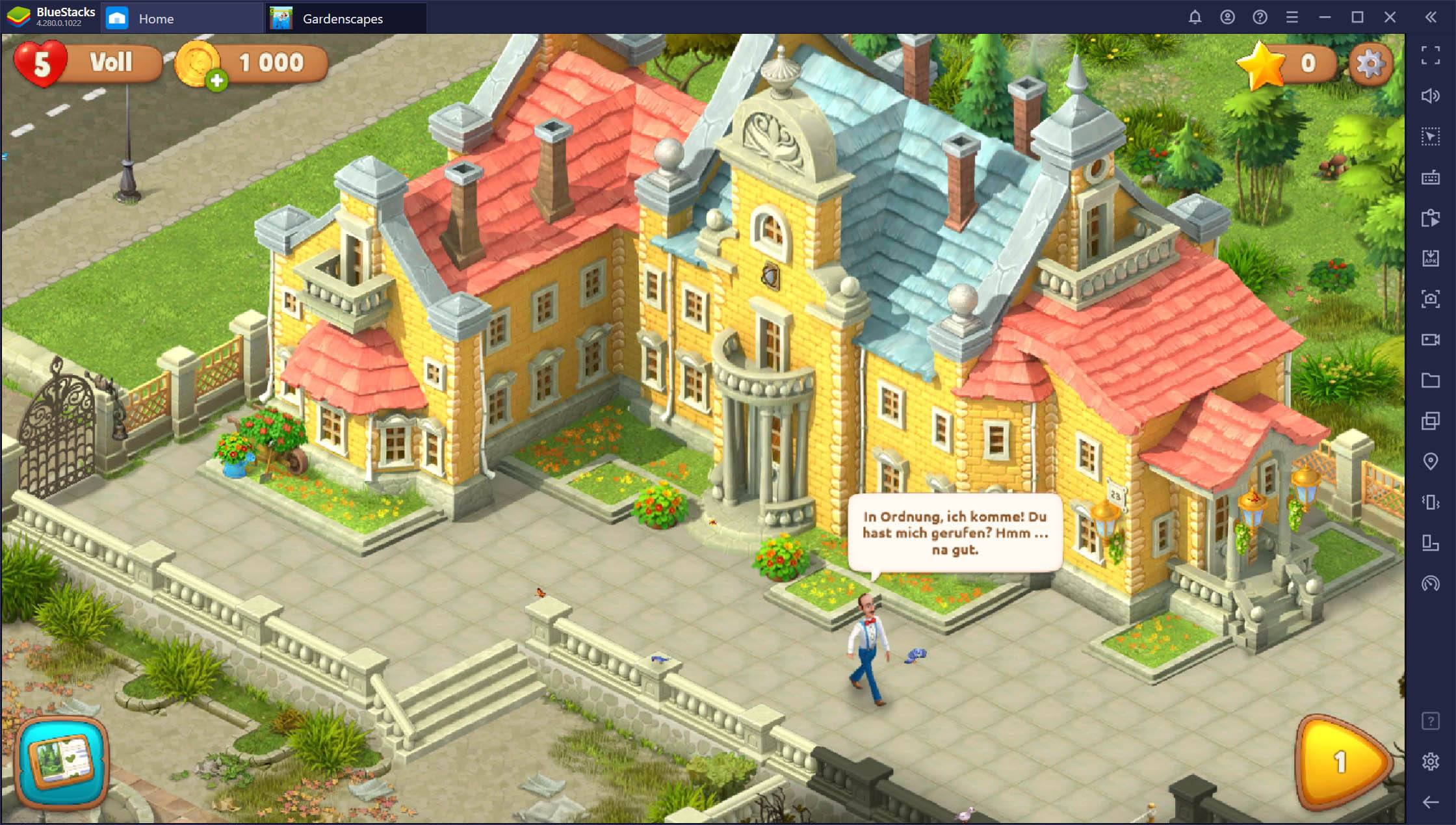 So spielst du Gardenscapes auf dem PC mit BlueStacks