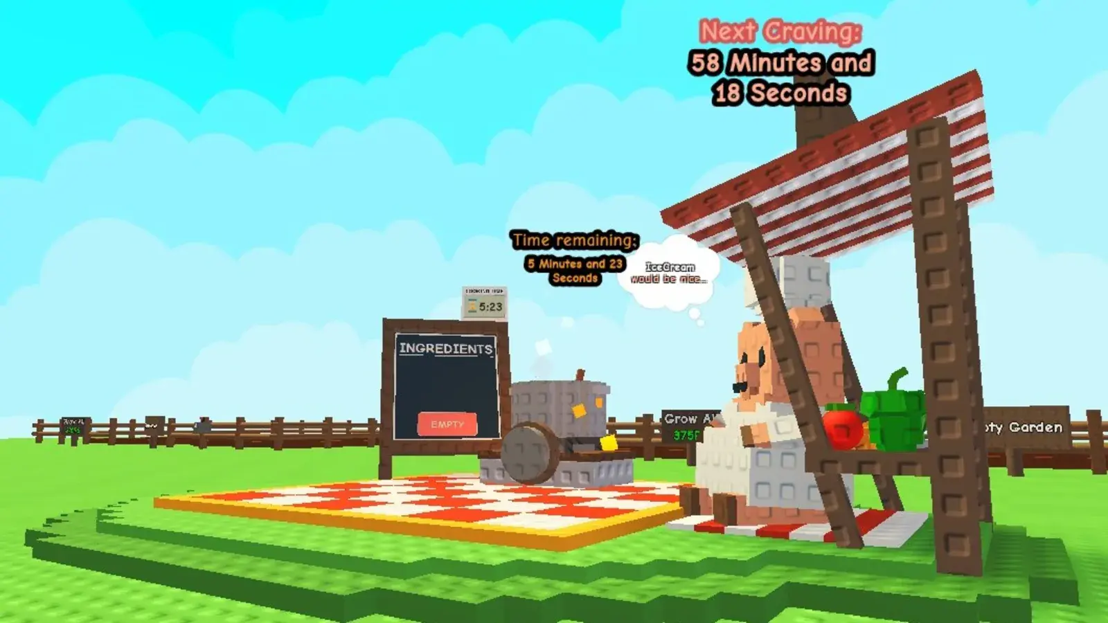 Roblox – วิธีสร้างเมนูต่างๆ ในกิจกรรมทำอาหาร Grow a Garden