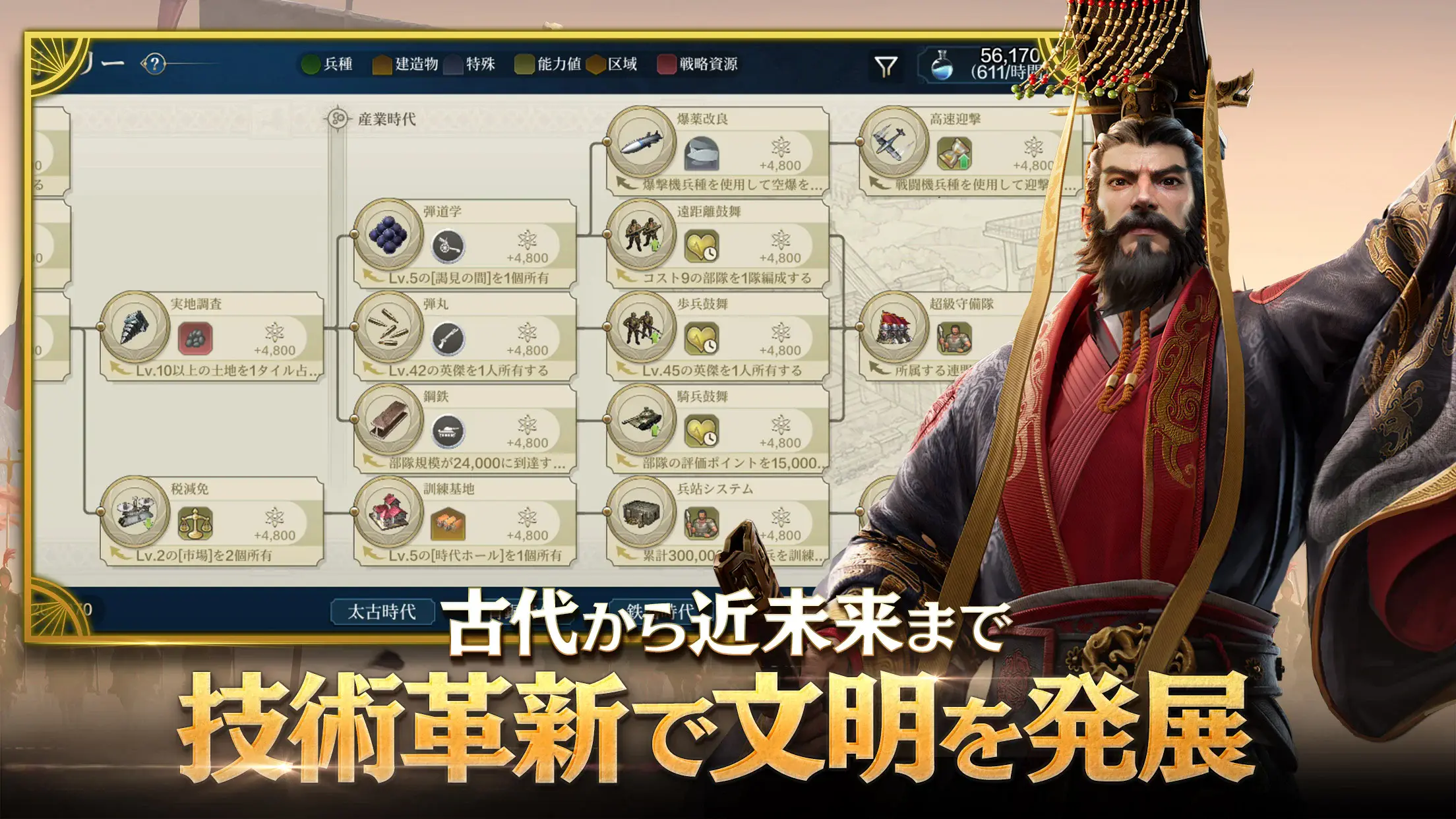 『シヴィライゼーション:時代と盟友 戦略ゲーム』リセマラと最強英傑