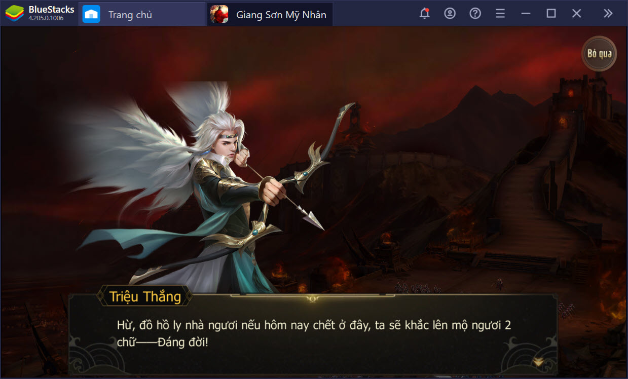 Thống nhất Trung Hoa trong Giang Sơn Mỹ Nhân cùng BlueStacks