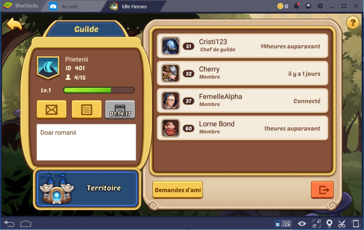 Idle Heroes : Du contenu de jeu bonus grâce aux guildes