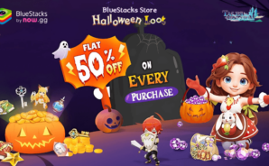 Mach dich bereit für den BlueStacks Store Halloween Loot: Fette 50 % Rabatt auf jeden Einkauf in Tales of Terrarum!