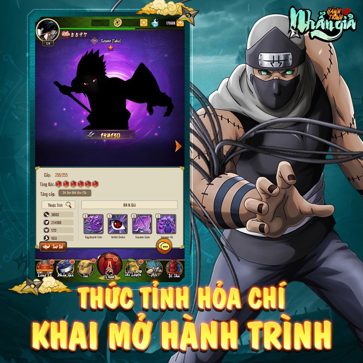 Hành Trình Nhẫn Giả: Game đấu tướng màn hình dọc đề tài Naruto sắp ra mắt