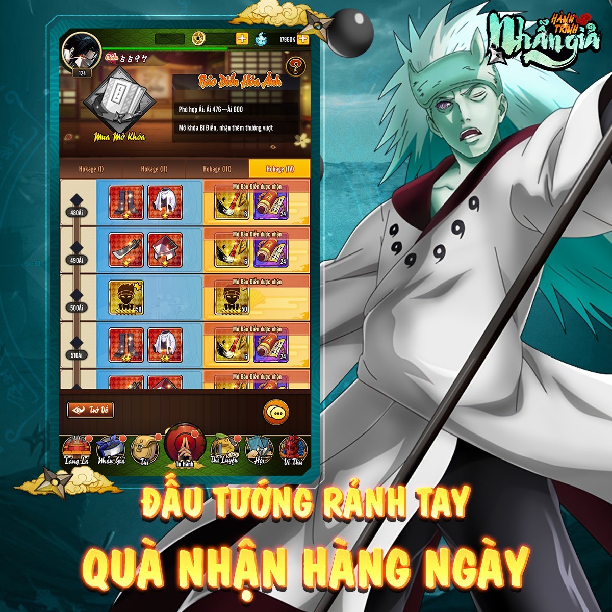 Hành Trình Nhẫn Giả: Game đấu tướng màn hình dọc đề tài Naruto sắp ra mắt