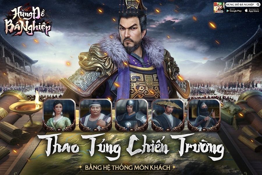 Hùng Đồ Bá Nghiệp: Cơ bản về cách xây dựng bố trí đội hình trong game