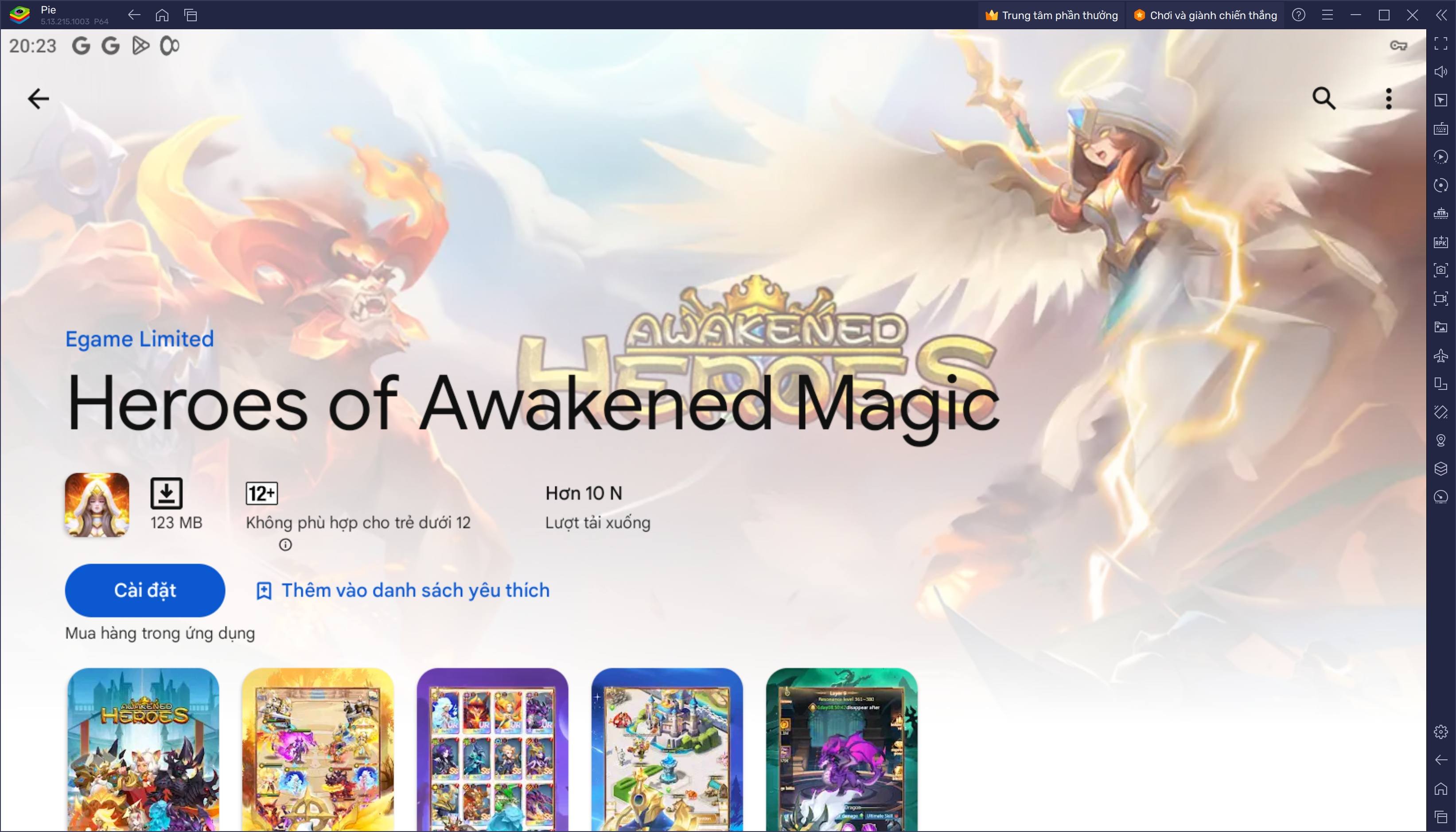 Giải cứu lục địa Outland khi chơi Heroes of Awakened Magic trên PC với BlueStacks