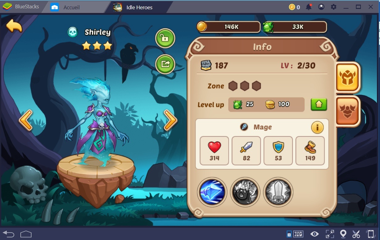 Idle Heroes : La prise en main de l’interface et votre premier combat