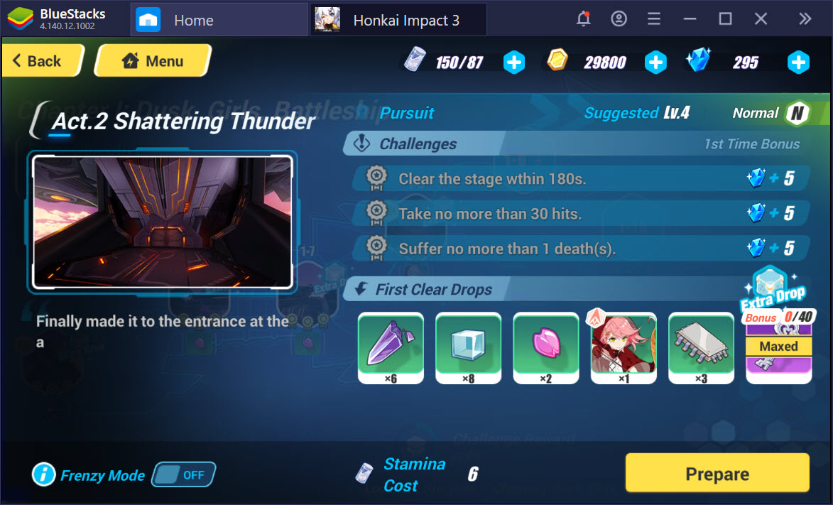 Mở khóa nhân vật, nâng cấp trang bị trong Honkai Impact 3