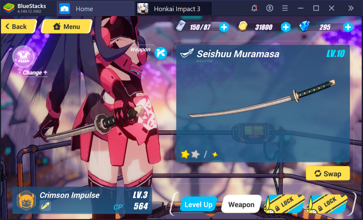 Mở khóa nhân vật, nâng cấp trang bị trong Honkai Impact 3