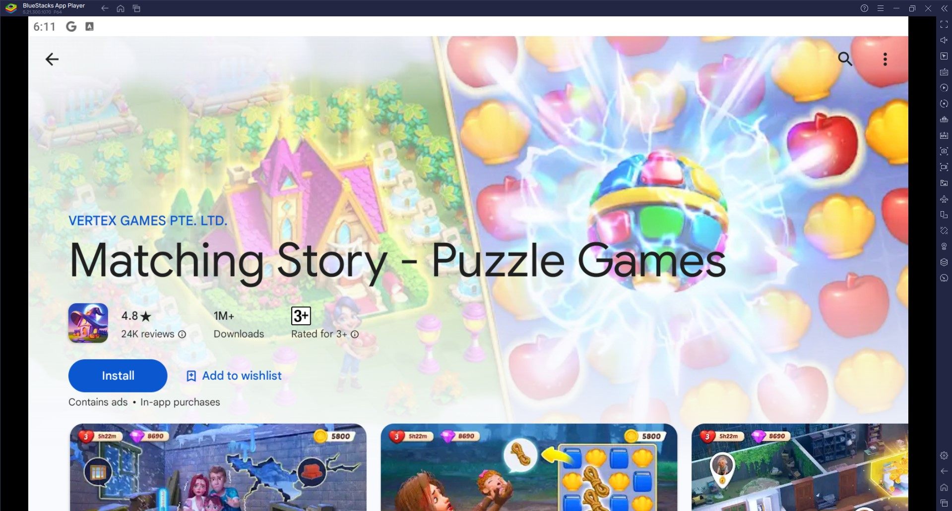 How to Play Matching Story - Puzzle Games on PC with BlueStacks